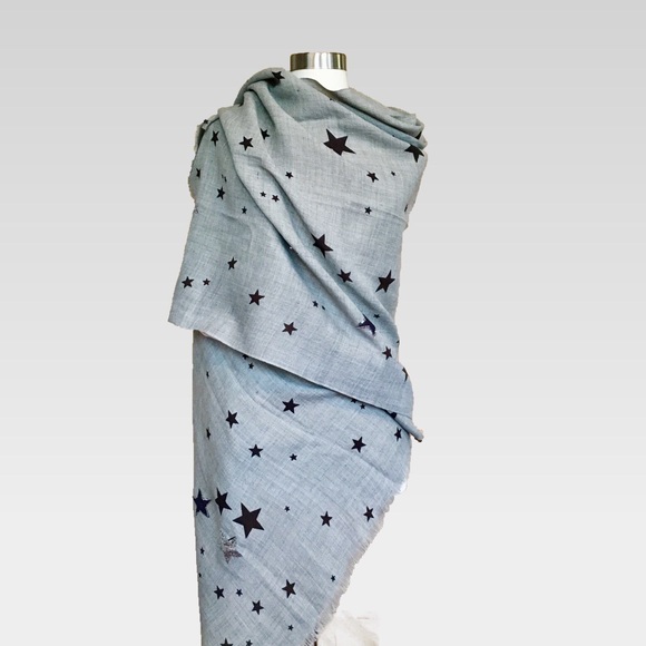 Wool & Sequin Grey Scarf+Shawl - Seed Heritage - Picture 2 of 8